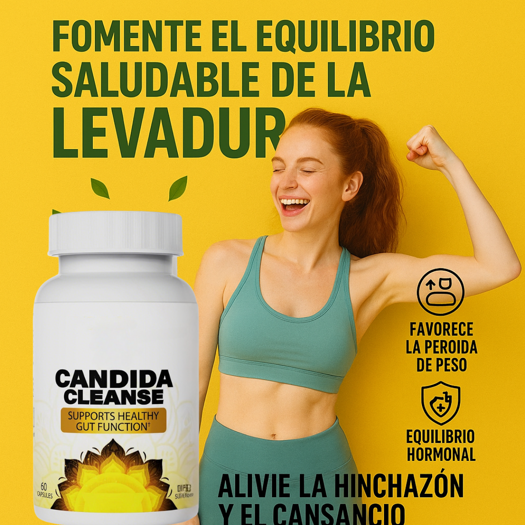 CANDIDA CLEANSE SUPLEMENTO INTESTINAL 60 CÁPSULAS