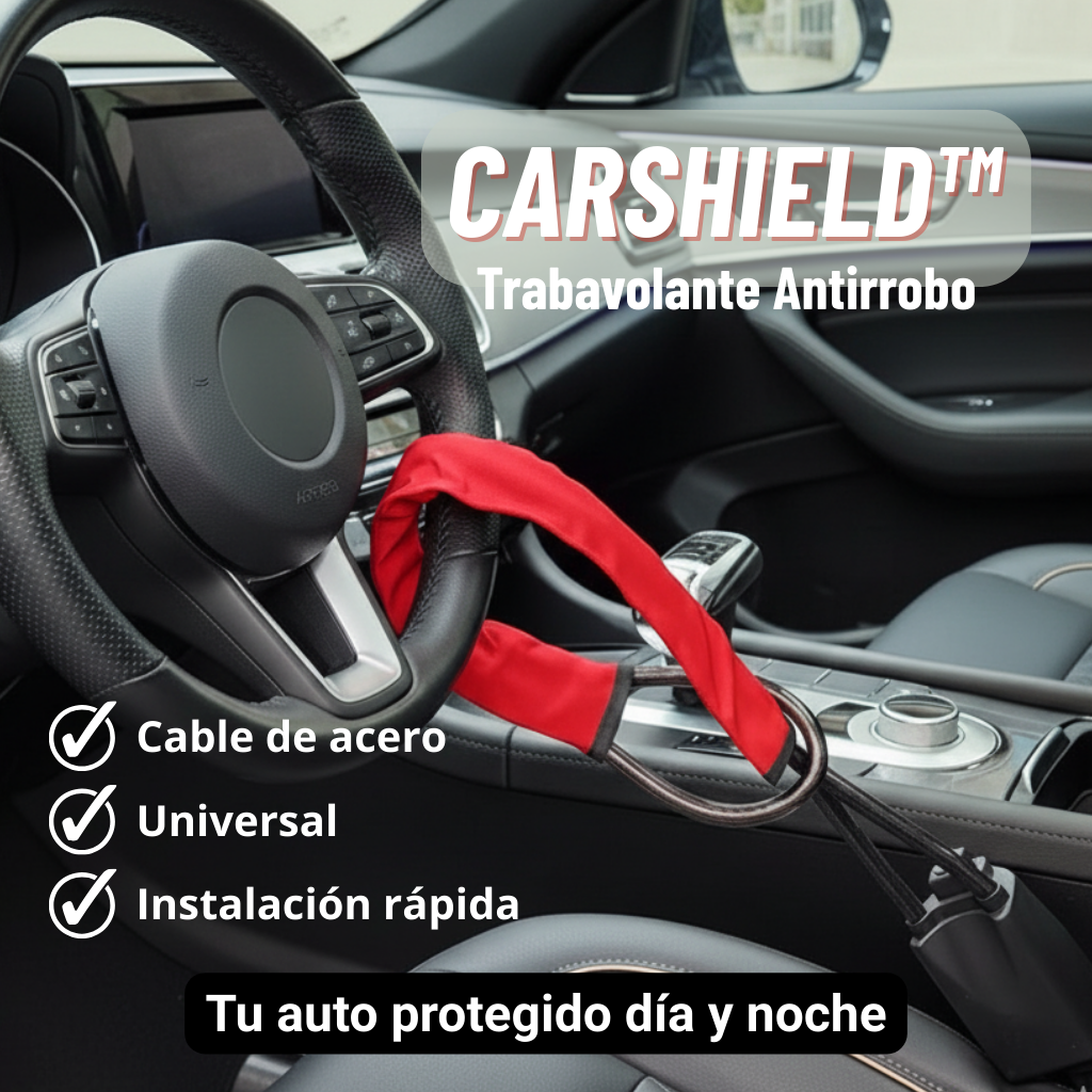 CARSHIELD™ - TRABAVOLANTE ANTIRROBO - Máxima seguridad día y noche